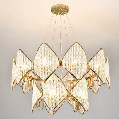 Люстра Ritz Crystall Leaf Chandelier фото 5