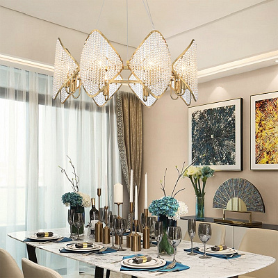 Люстра Ritz Crystall Leaf Chandelier фото 16