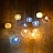 Подвесной светильник с плафоном из рифленого стекла TORNA 25 см  Янтарный фото 9