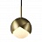 Серия подвесных светильников с шарообразным плафоном и металлическими створками FLORIS B бронза фото 6
