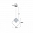 Серия подвесных светильников геометрической формы с led-подсветкой по внутреннему контуру MITCH фото 4