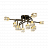 Серия потолочных люстр с разнонаправленными кристальными плафонами кубической формы MICHAL 12 лампы черный фото 10