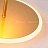 Потолочный светильник с внешним LED-свечением у основания и перевернутым зонтиком с дополнительным источником света LEONA Золотой Теплый фото 3