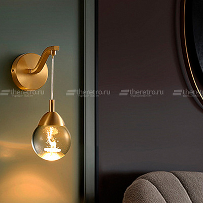 Настенный светильник Modern Crystal Ball Wall Lamp фото 14