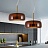 Серия подвесных светильников с цилиндрическими плафонами из стекла BOLLI коричневый фото 8