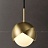Серия подвесных светильников с шарообразным плафоном и металлическими створками FLORIS B бронза фото 5