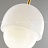 Серия подвесных светильников с разнотипными фигурными плафонами округлой формы из белого мрамора MIEL C фото 13