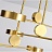 Светодиодная потолочная люстра с плафонами на штангах TECHNUM LED GOLD фото 4