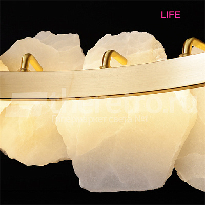 Подвесной однорядный светильник Naturays Marble Josiah Alabaster фото 8