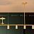 Реечный светильник с цилиндрическими плафонами и металлическим зонтиком с дополнительным источником света HETLEY 5 ламп золото фото 22