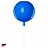 Детский светильник воздушный шар 30 см  Синий фото 2